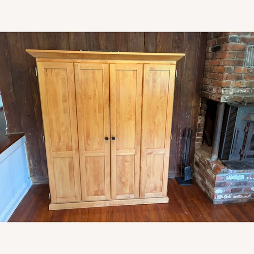 Used Alder Solid Wood Armoire for sale on AptDeco