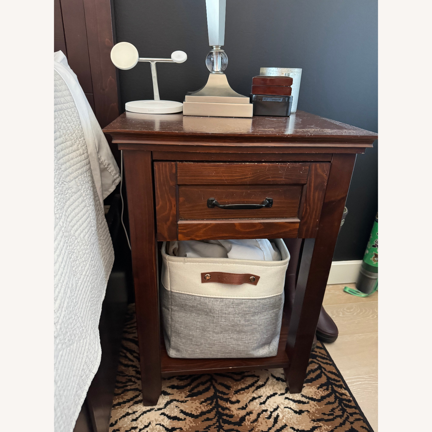 Pottery Barn Teen Hampton Nightstands Dark Walnut - image-2