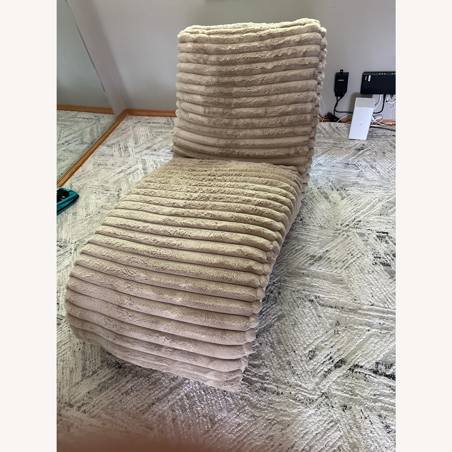 Urban Outfitters Light Brown Floor Lounge Chair - image-1