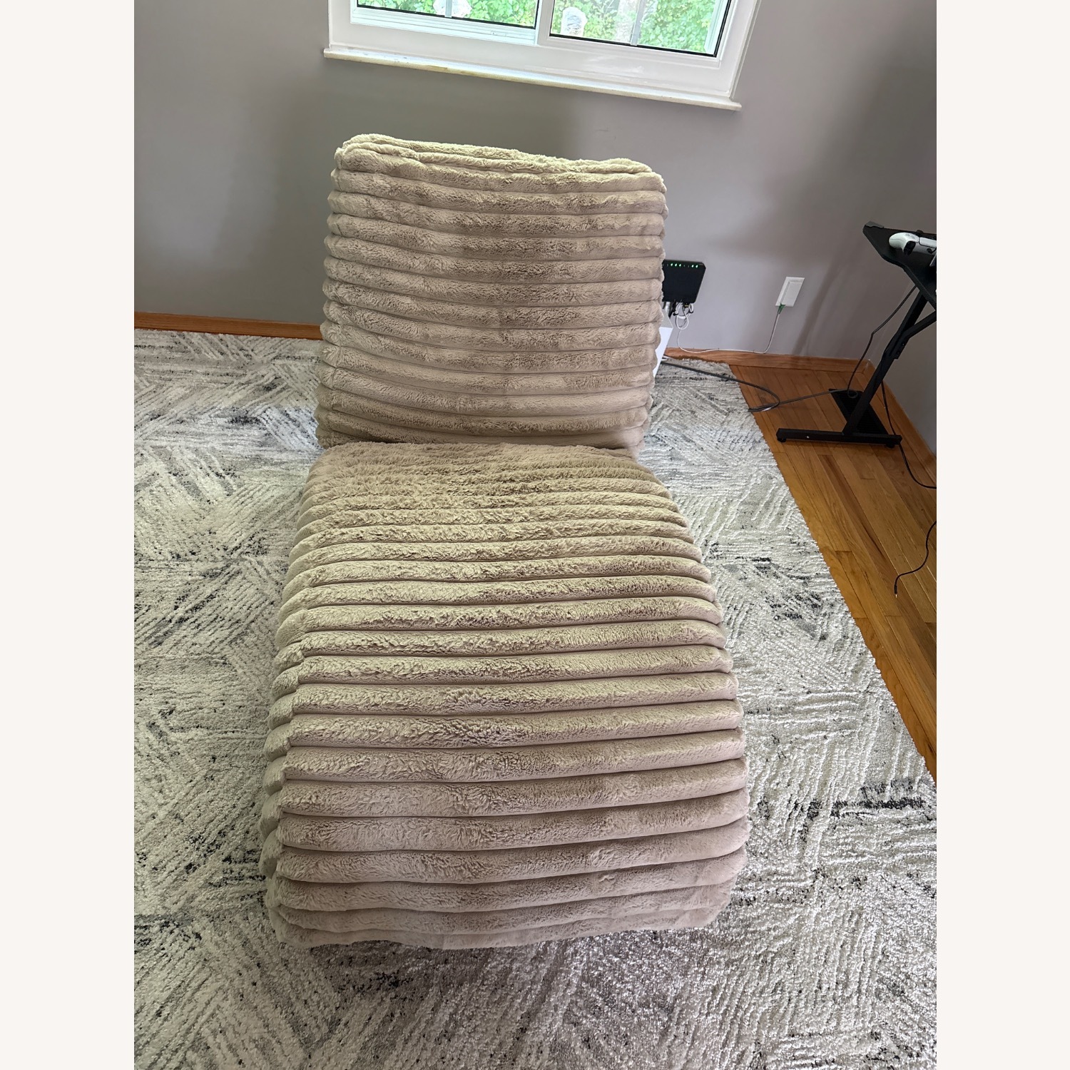 Urban Outfitters Light Brown Floor Lounge Chair - image-2