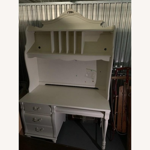 Used White Desk with Hutch for sale on AptDeco