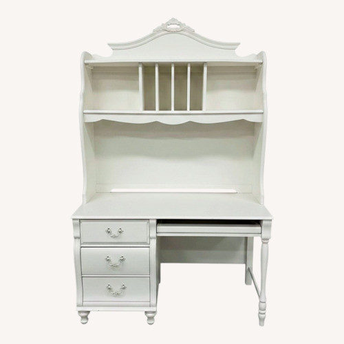 Used White Desk with Hutch for sale on AptDeco