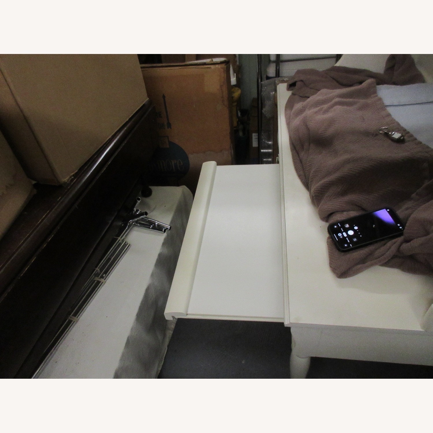 White Desk with Hutch - image-4
