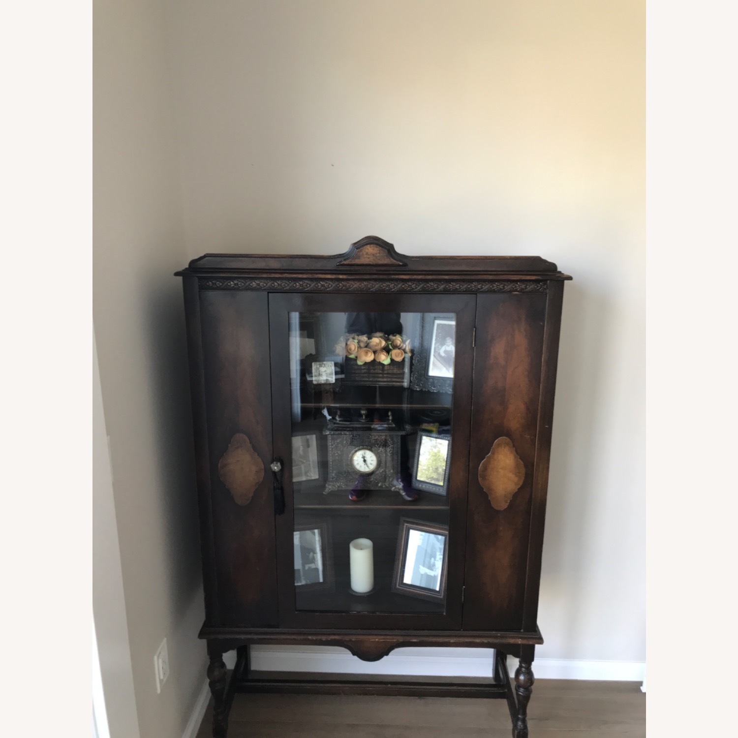 Antique Mahogany Wood Curio - image-8
