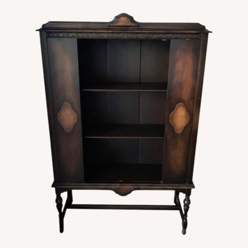 Used Antique Mahogany Wood Curio for sale on AptDeco