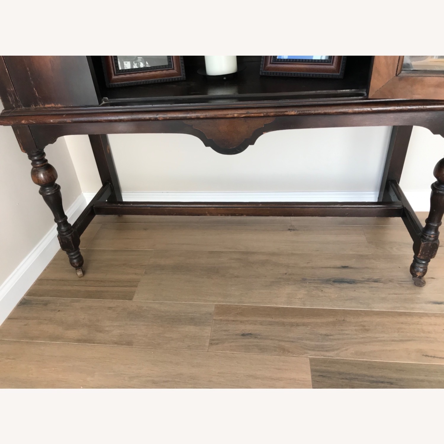 Antique Mahogany Wood Curio - image-5