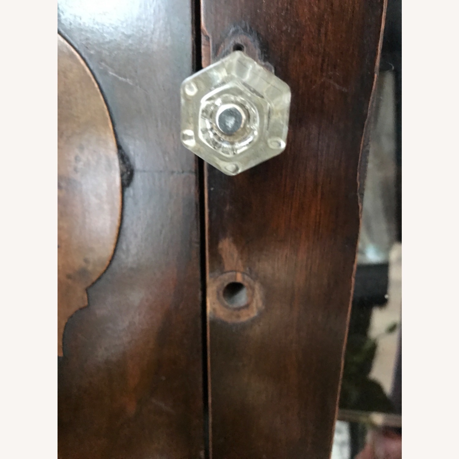 Antique Mahogany Wood Curio - image-10