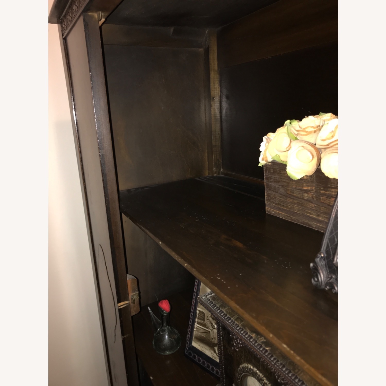 Antique Mahogany Wood Curio - image-18