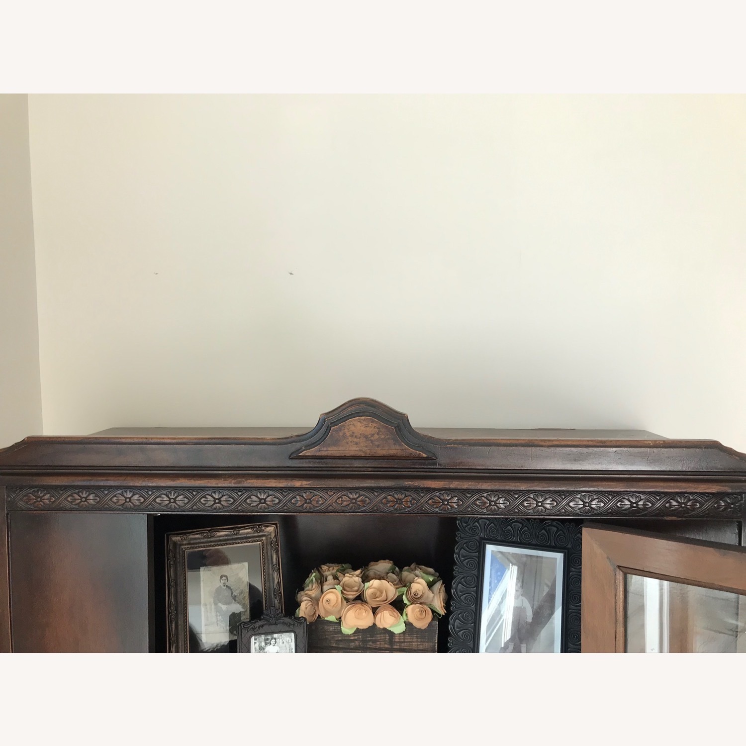 Antique Mahogany Wood Curio - image-6