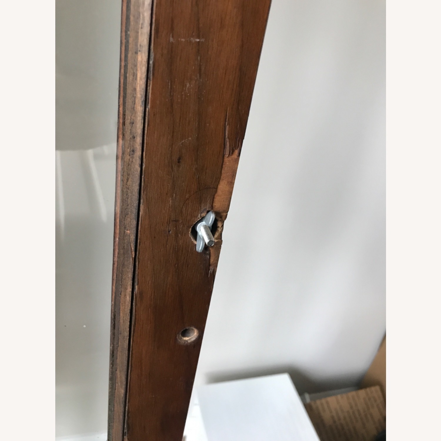 Antique Mahogany Wood Curio - image-11