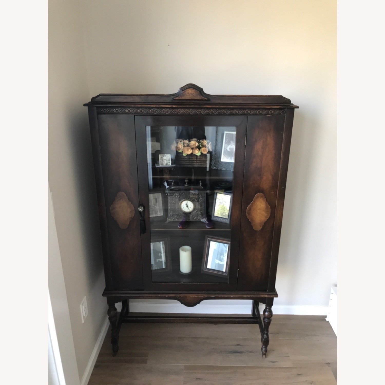 Antique Mahogany Wood Curio - image-4