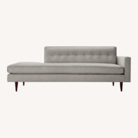 Design Within Reach Bantam Studio Blue-Gray Fabric 3 Seater Sofa
