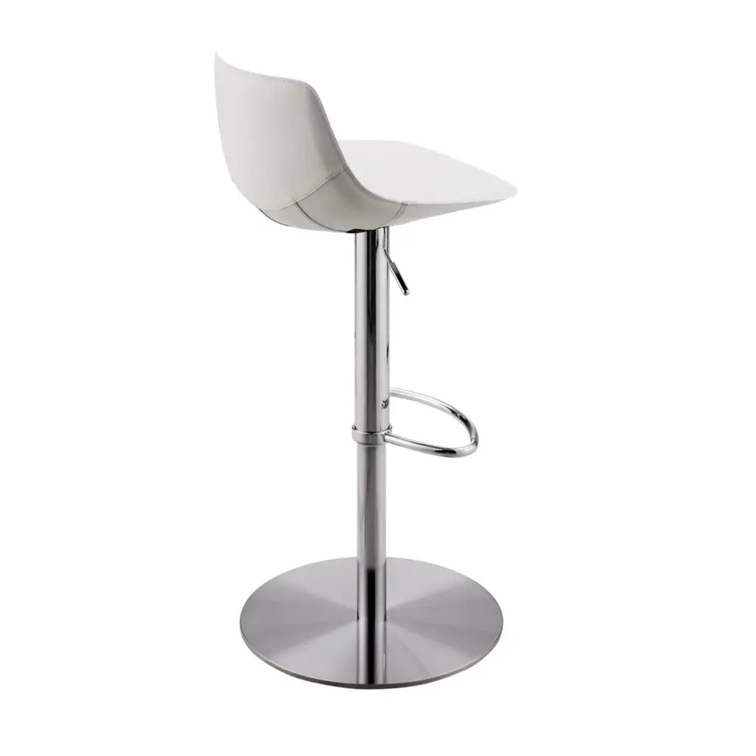 Adjustable Swivel Bar/Counter Stool White S/2 - image-5
