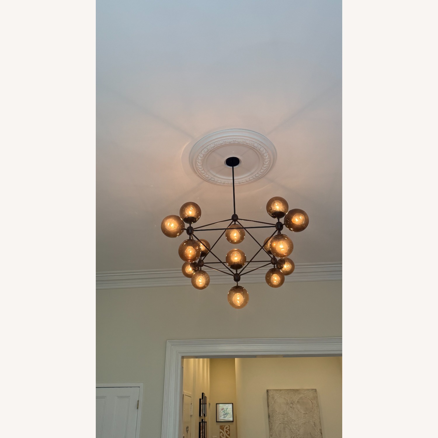 Roll & Hill Modo Chandelier 4 Sided, 15 Globes - image-1