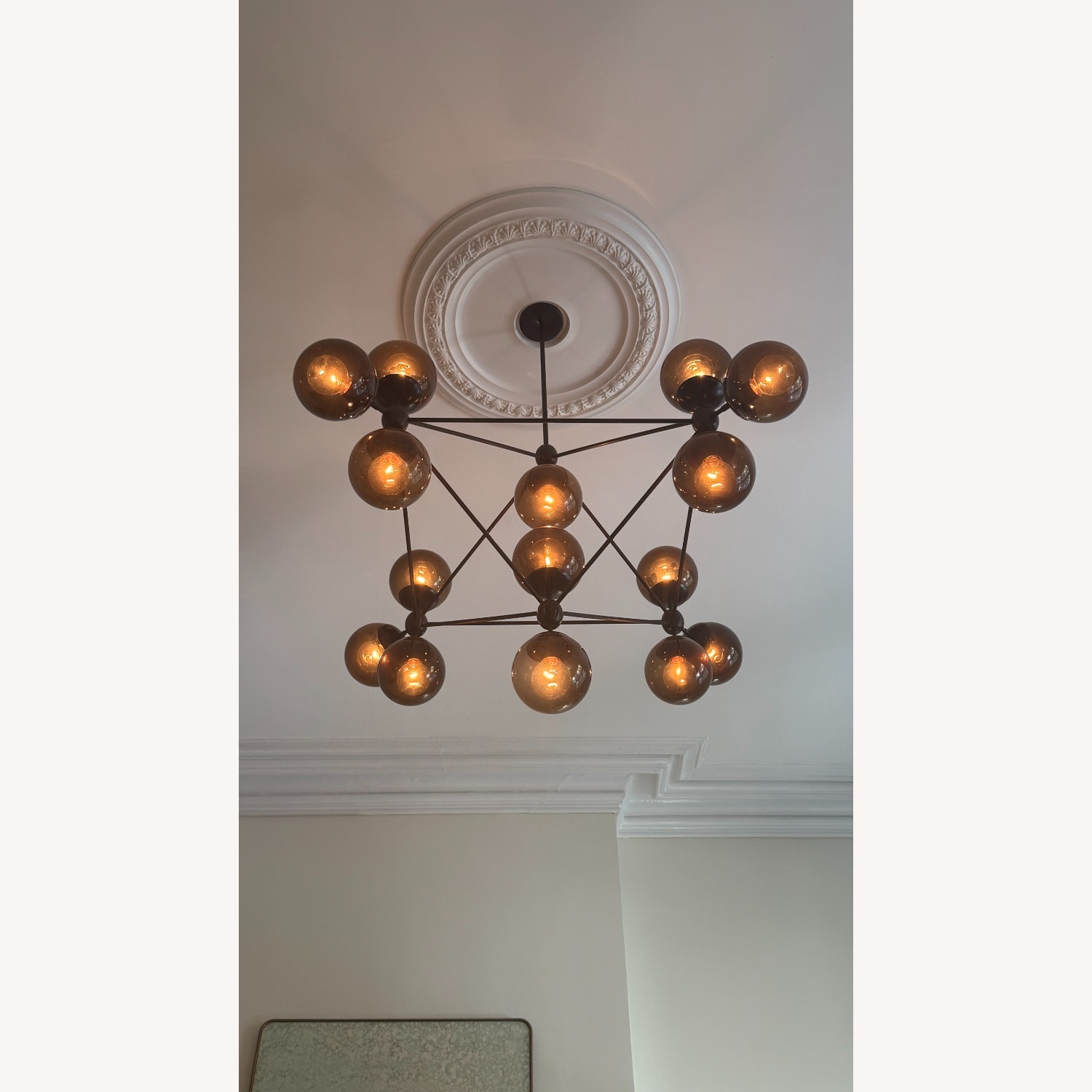 Roll & Hill Modo Chandelier 4 Sided, 15 Globes - image-3