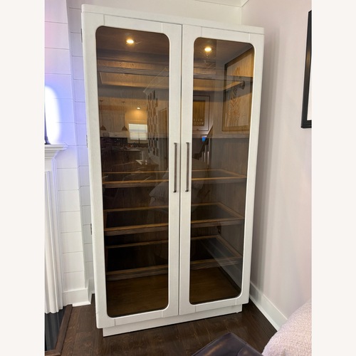 Used Hooker Furniture Corporation White Wood Bookcase for sale on AptDeco