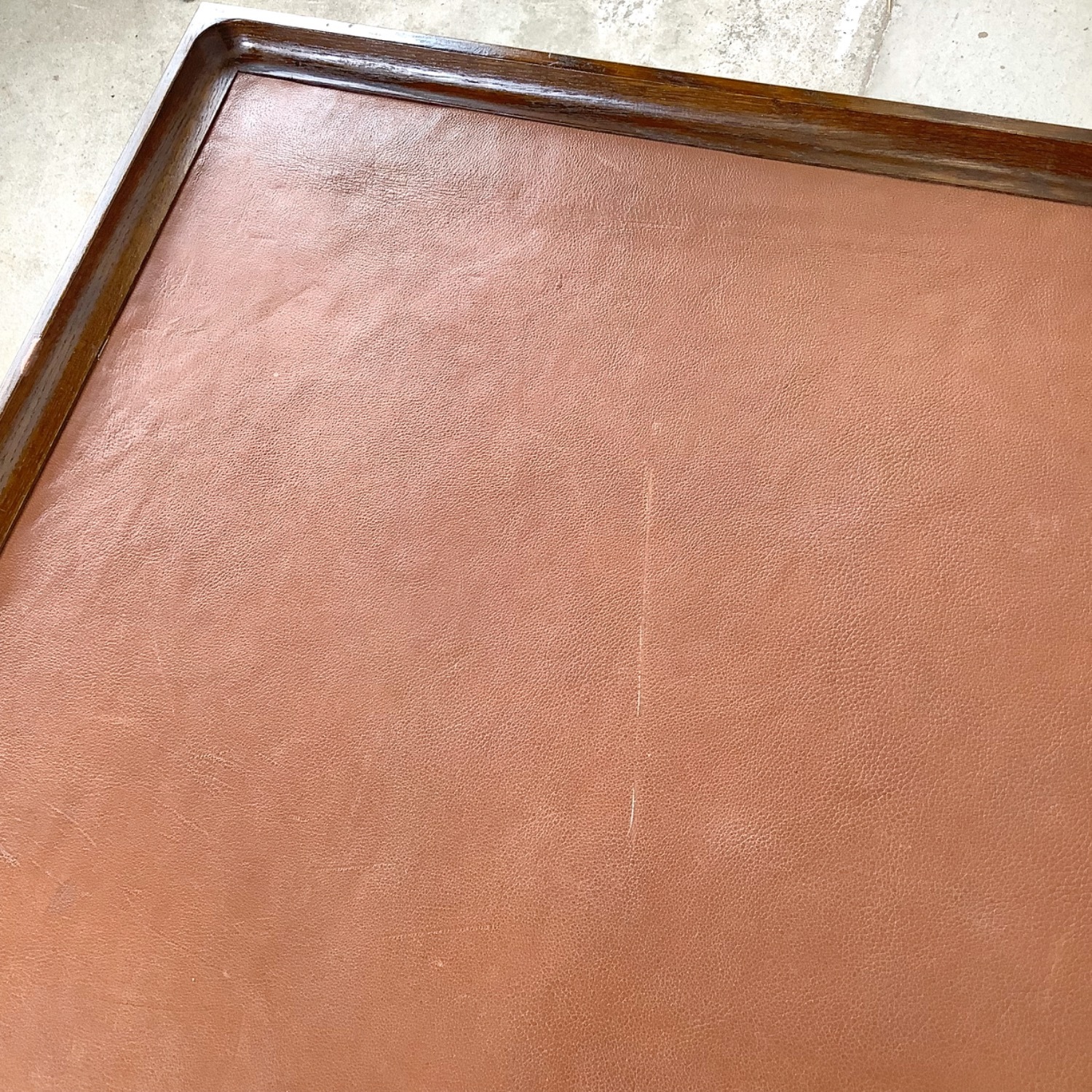 Vintage Studio-Made Square End Table Trestle Base - image-16