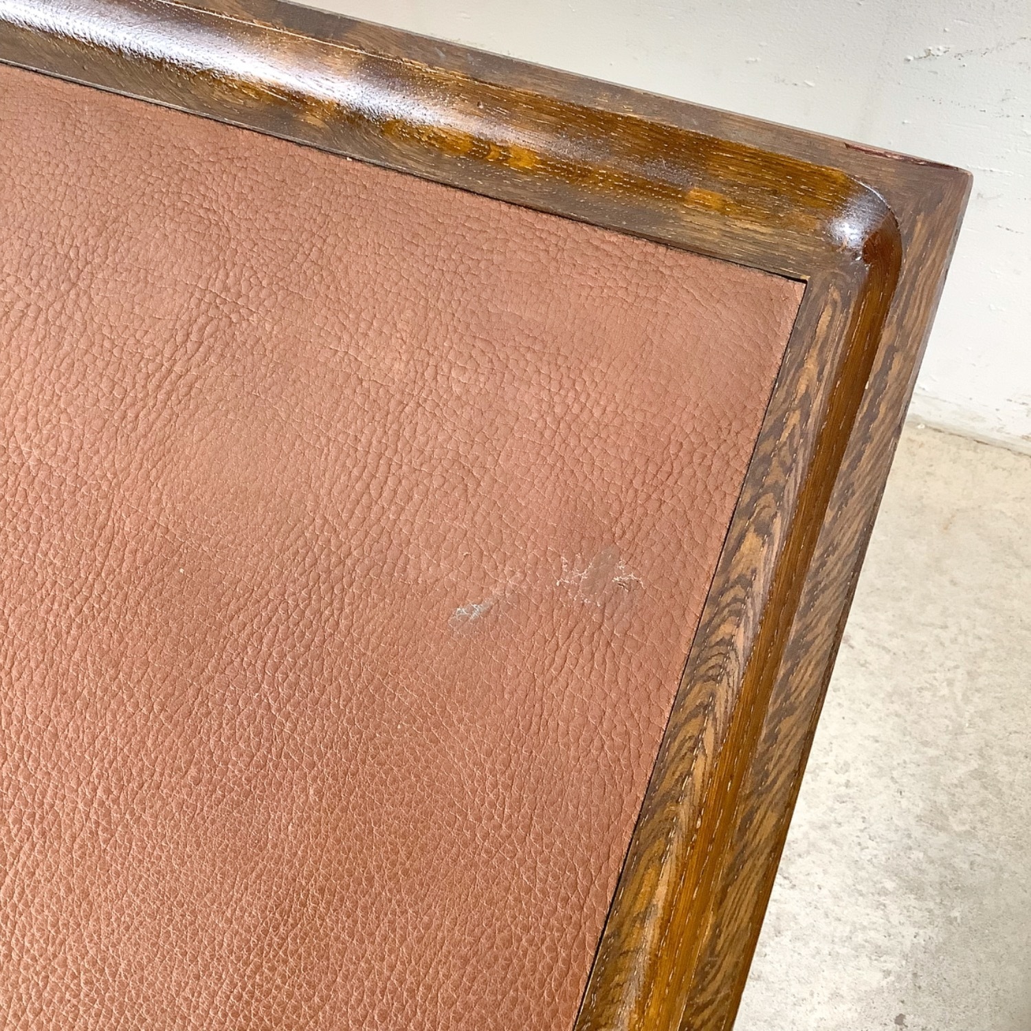 Vintage Studio-Made Square End Table Trestle Base - image-15