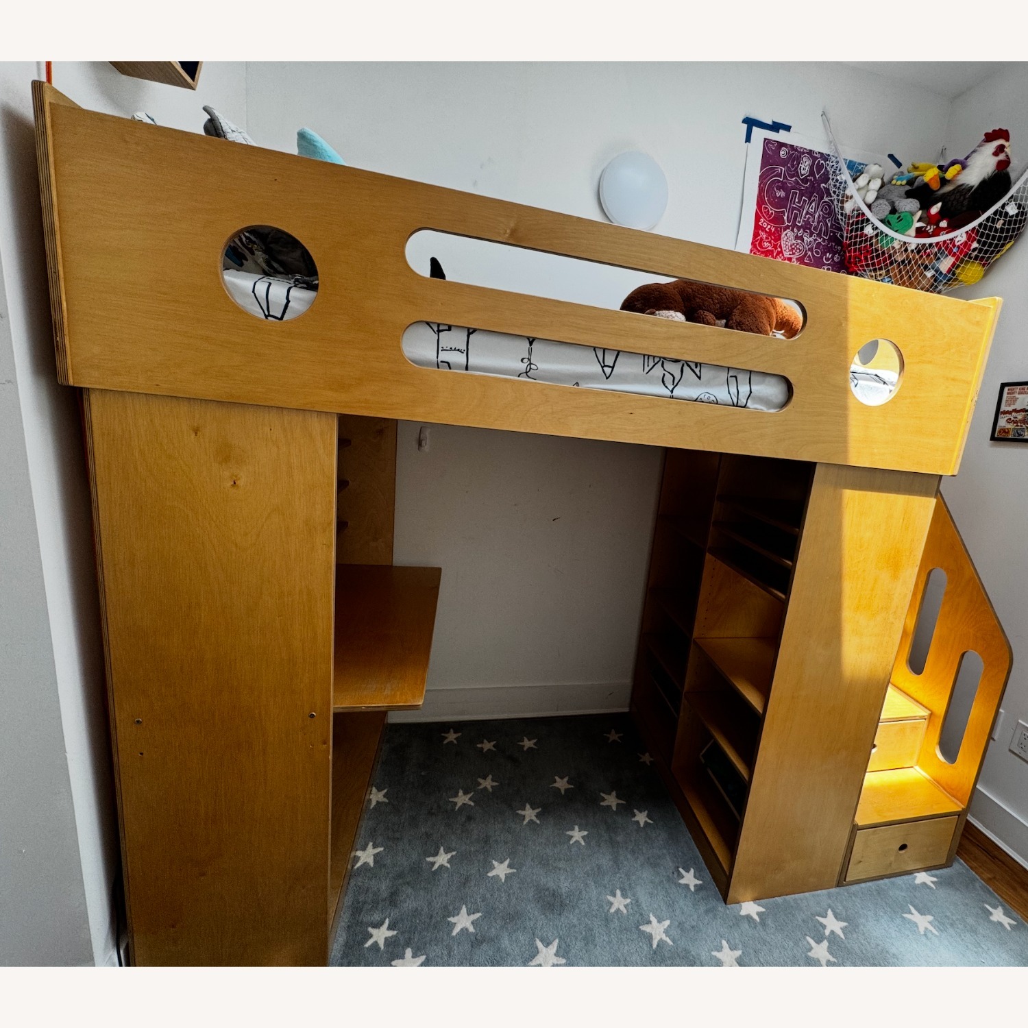 Casa Kids Dumbo Natural Wood Bunk Bed - image-1