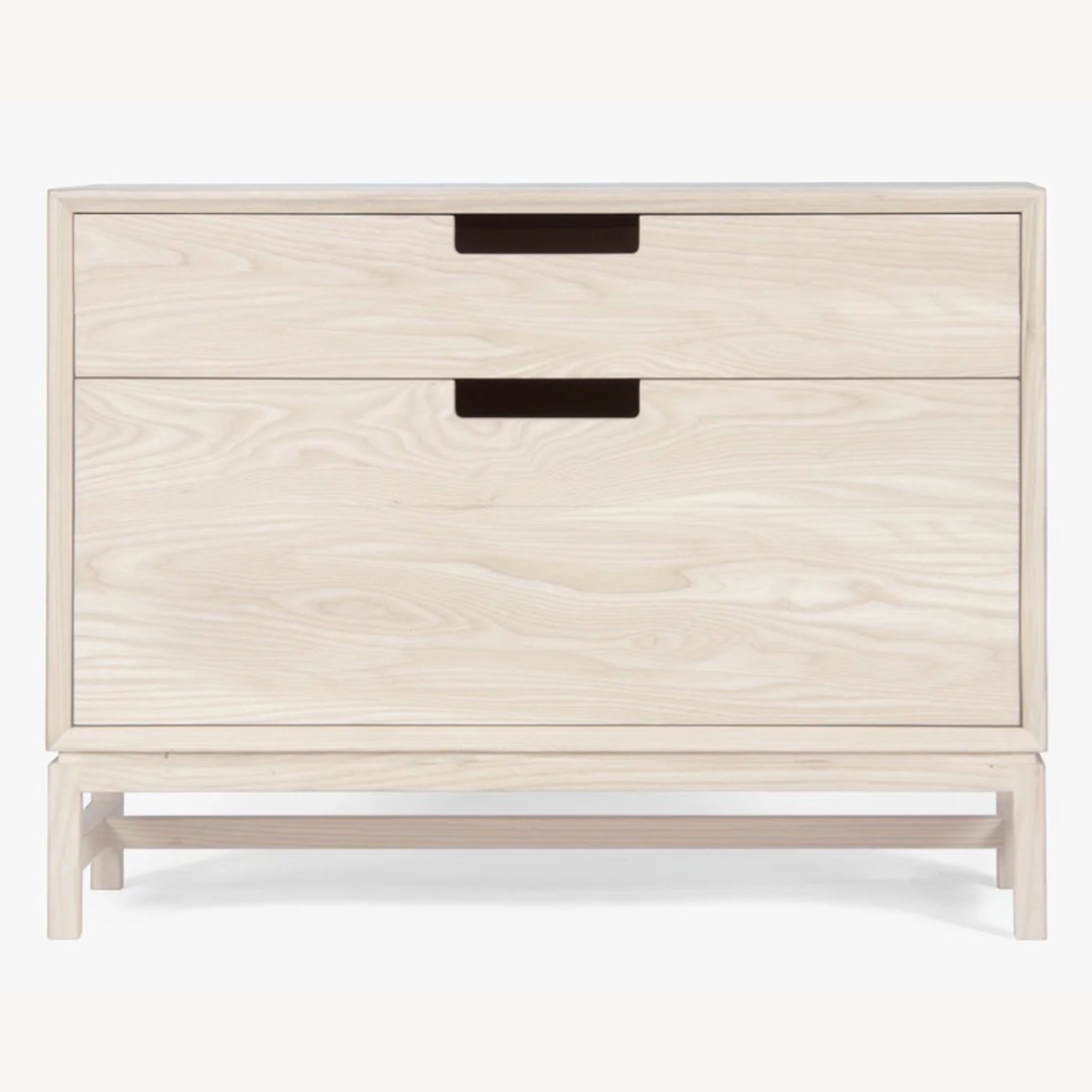 Forde Natural White Wood Nightstand - image-1