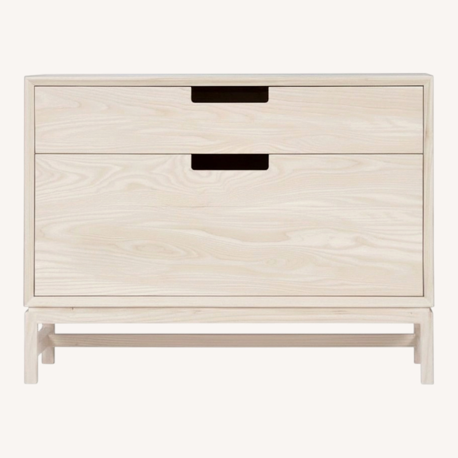 Forde Natural White Wood Nightstand - image-0