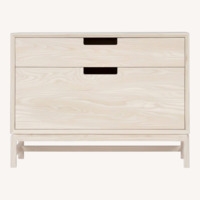 Forde Natural White Wood Nightstand
