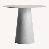 Blu Dot Circula White Metal Dining Table