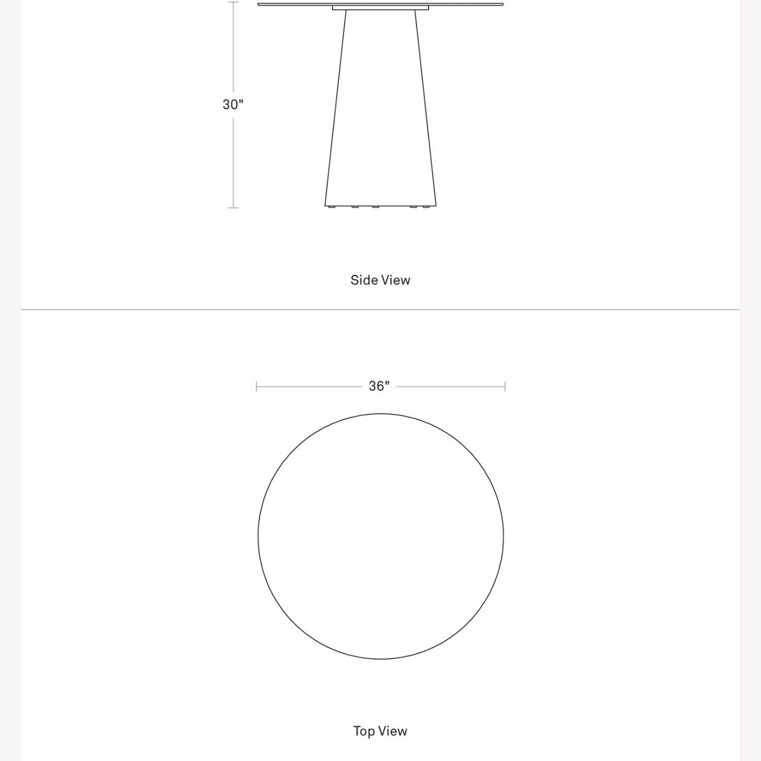 Blu Dot Circula White Metal Dining Table - image-1