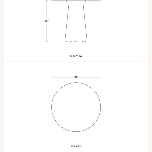 Used Blu Dot Circula White Metal Dining Table for sale on AptDeco