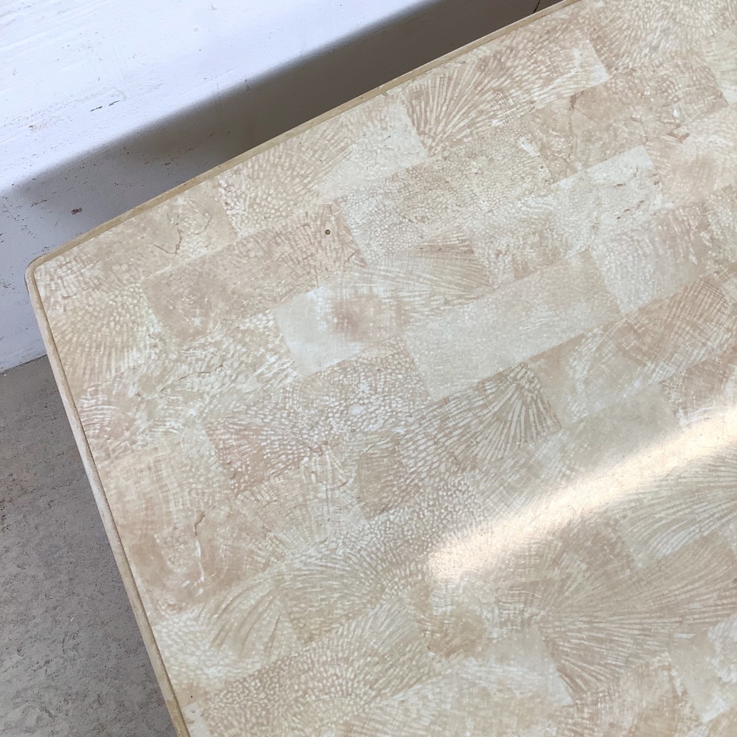 Lane Postmodern Coffee Table with Cylinder Legs - image-19