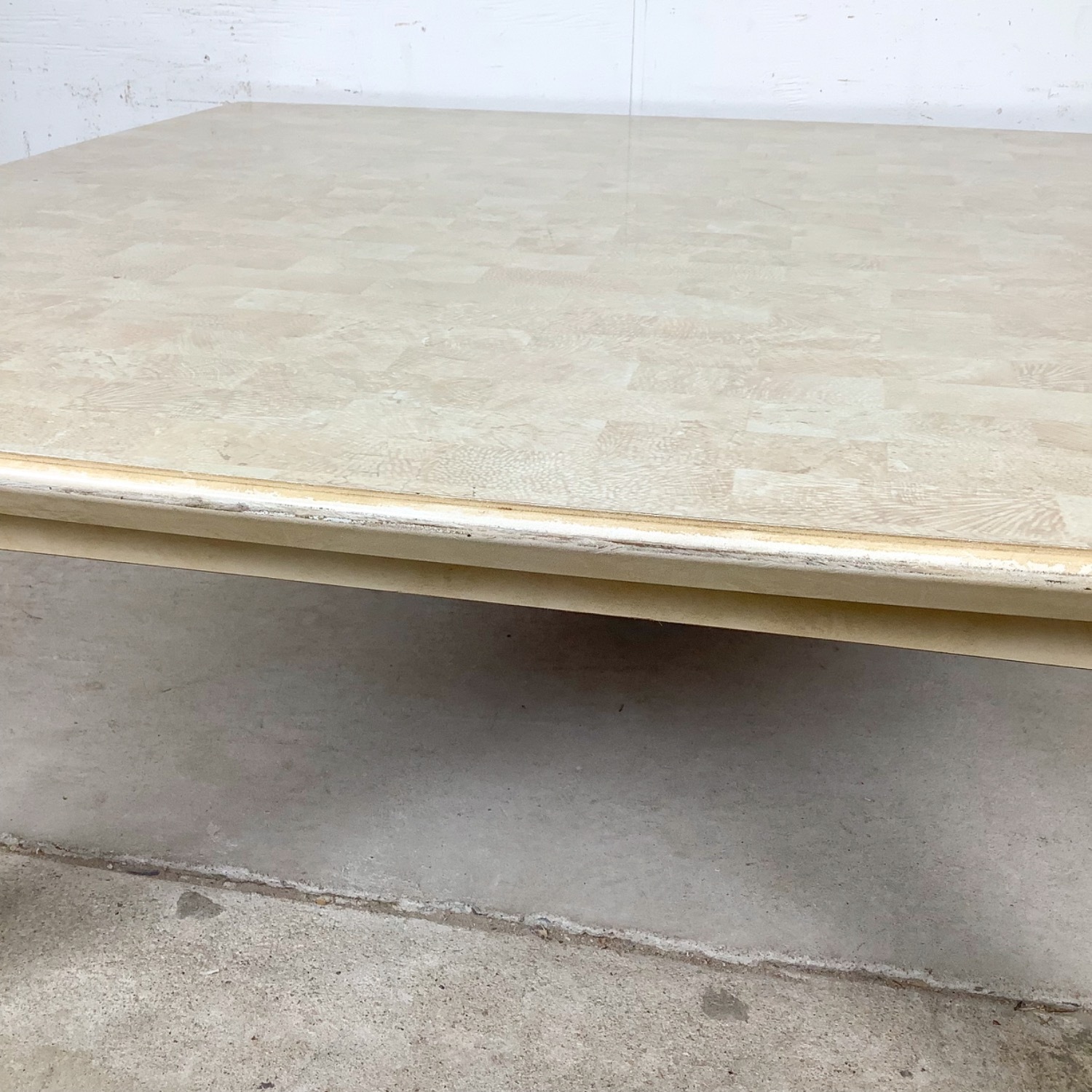 Lane Postmodern Coffee Table with Cylinder Legs - image-13