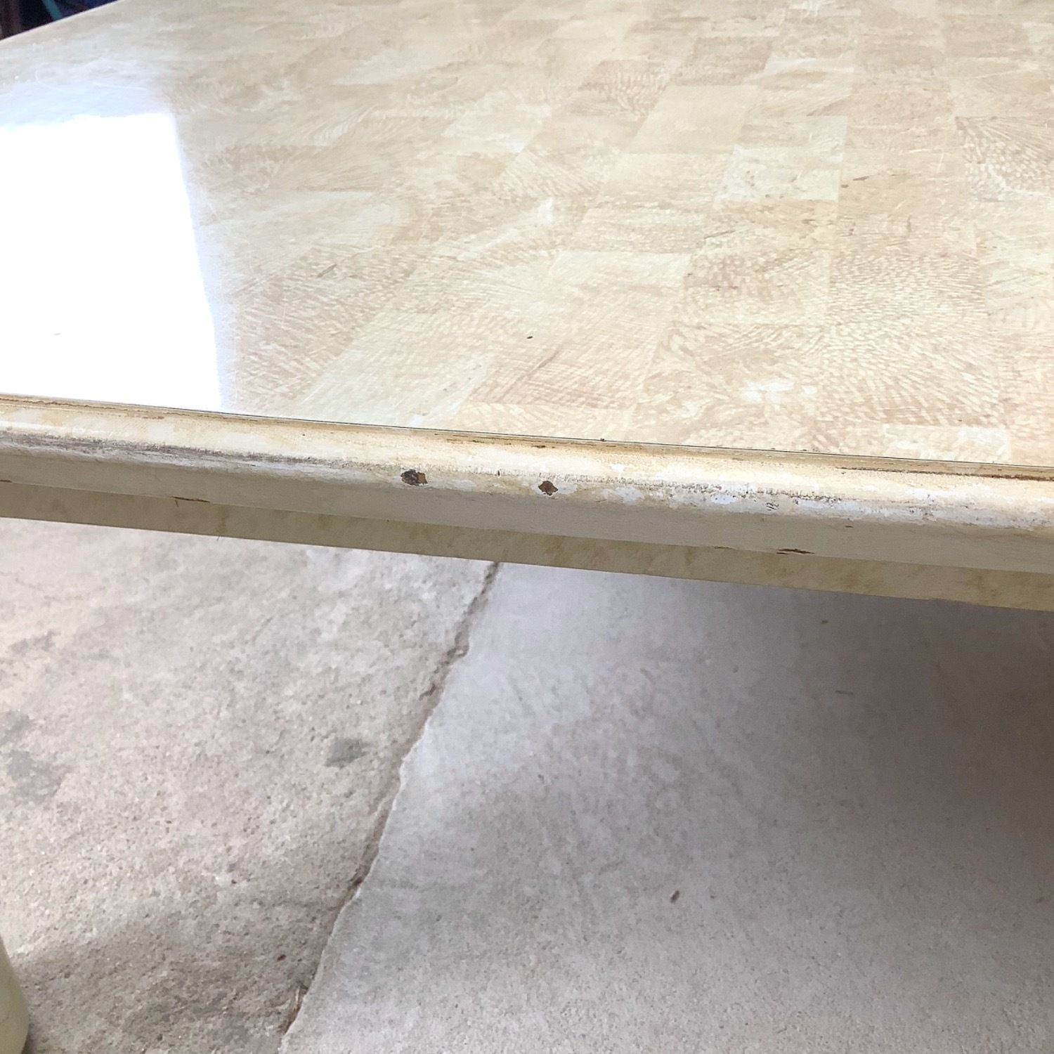 Lane Postmodern Coffee Table with Cylinder Legs - image-16