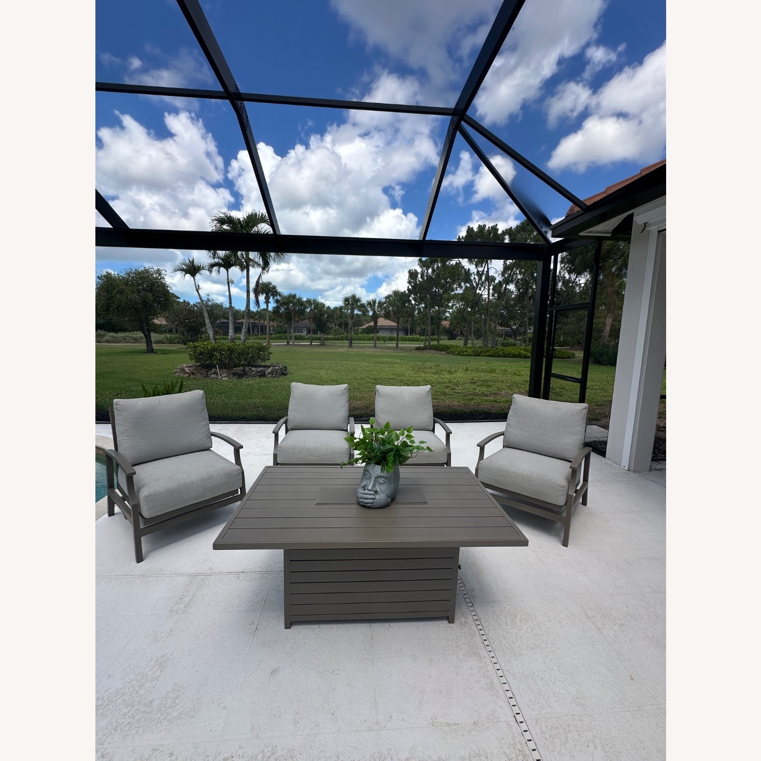 City Furniture Patio Set with Fire Table - image-1