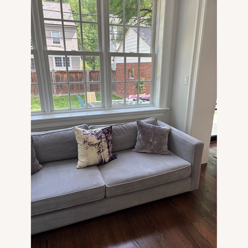 Used Restoration Hardware Luxe Sofa in Nickel Velvet for sale on AptDeco