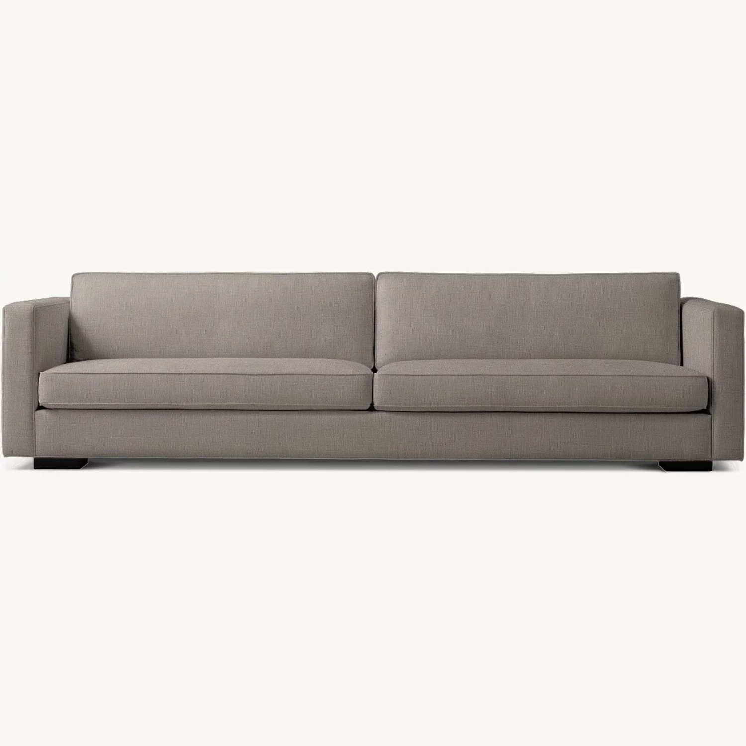 Restoration Hardware Luxe Sofa in Nickel Velvet - image-0
