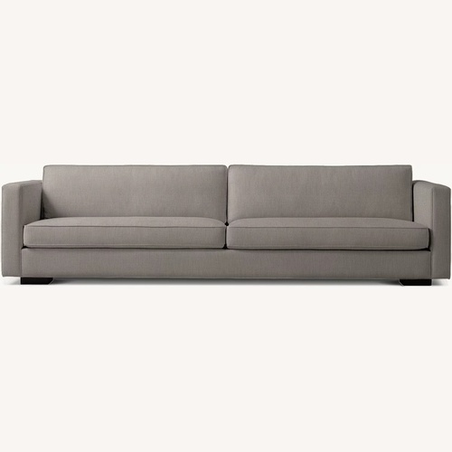 Used Restoration Hardware Luxe Sofa in Nickel Velvet for sale on AptDeco