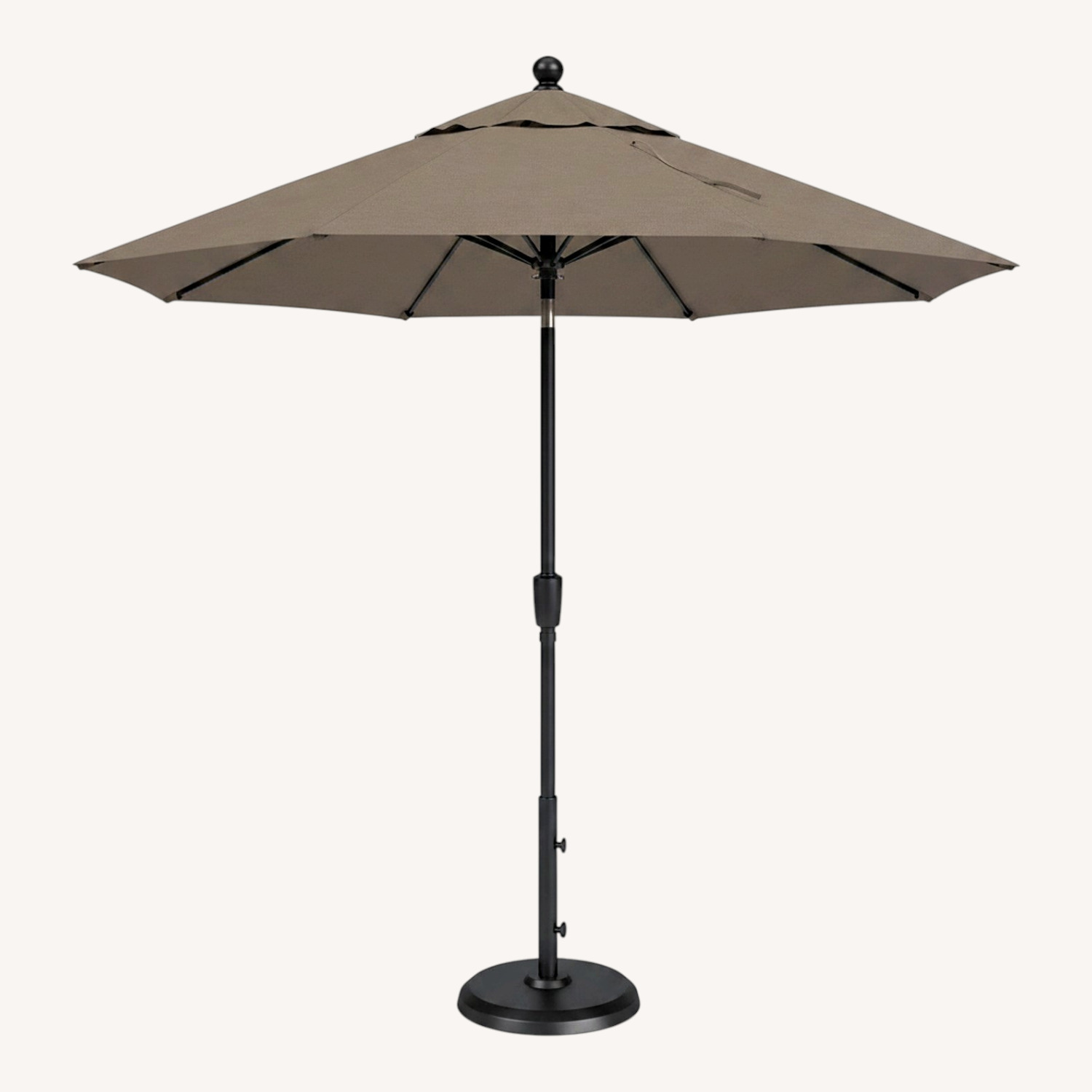 Room & Board Maui Dark Brown Metal Umbrella - image-0