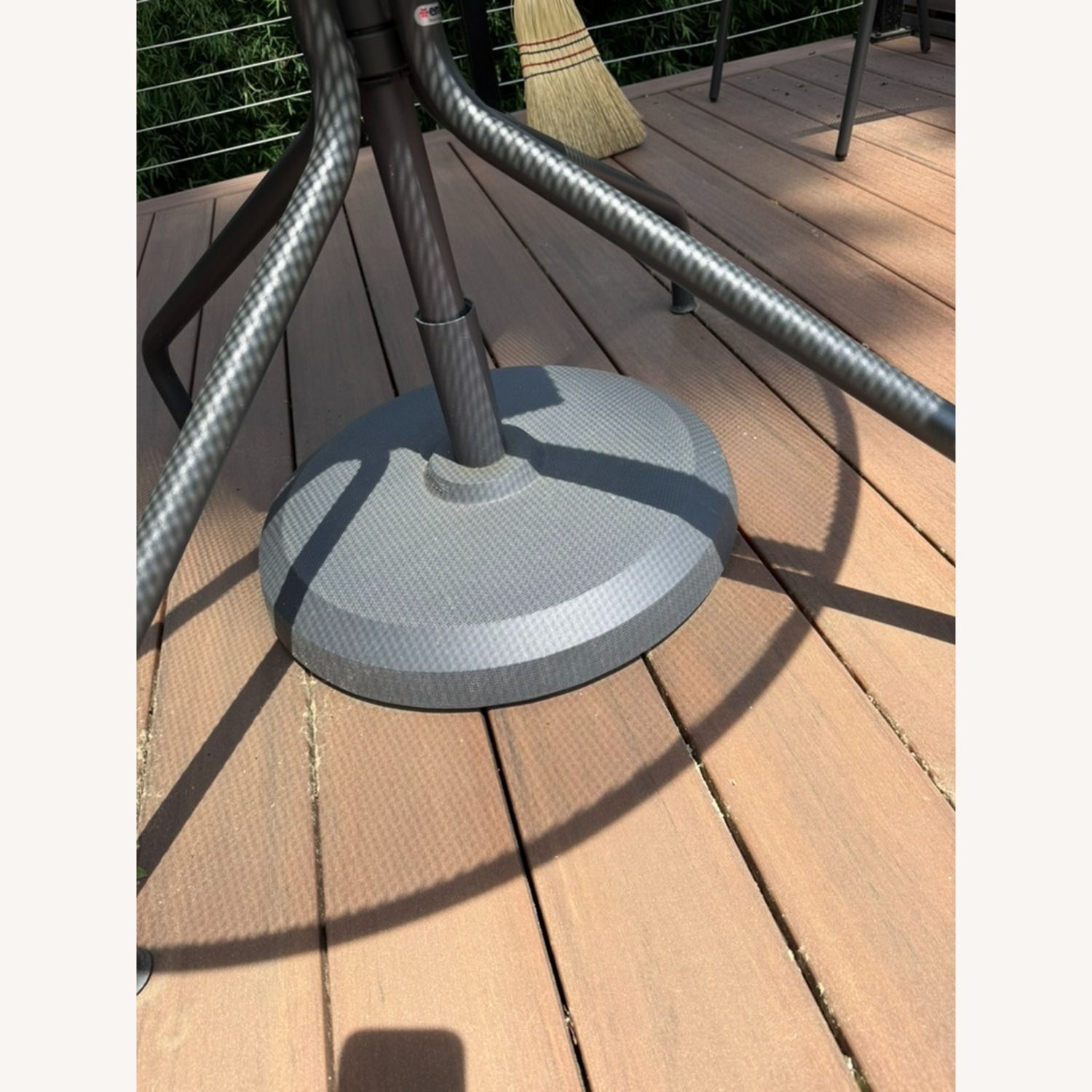 Room & Board Maui Dark Brown Metal Umbrella - image-4