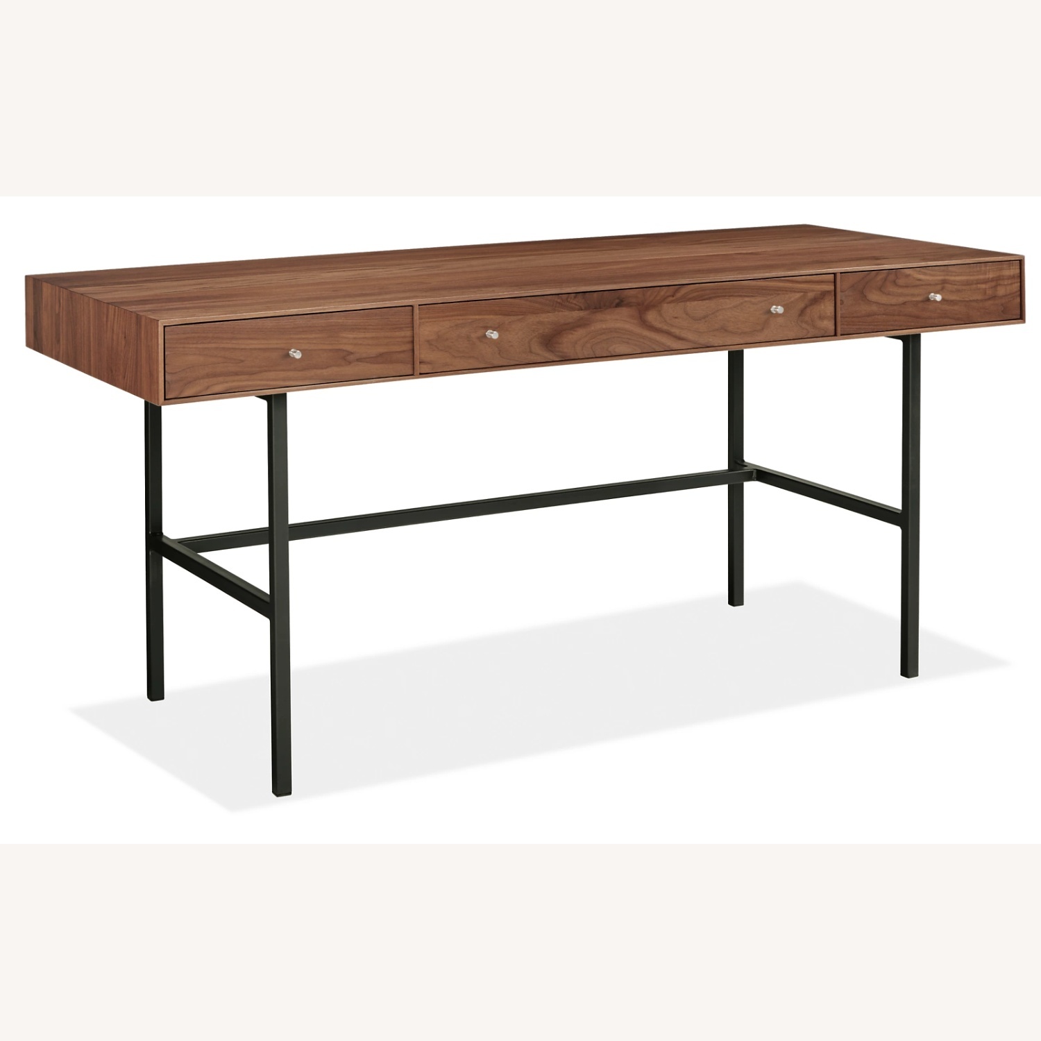 Room & Board Hudson Dark Brown Wood Desk - image-5