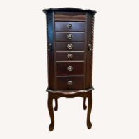 Dark Brown Wood Armoire