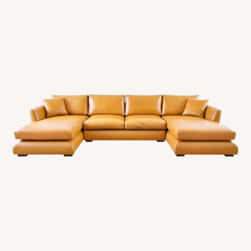 Used Leather 3+ Piece Sectional for sale on AptDeco