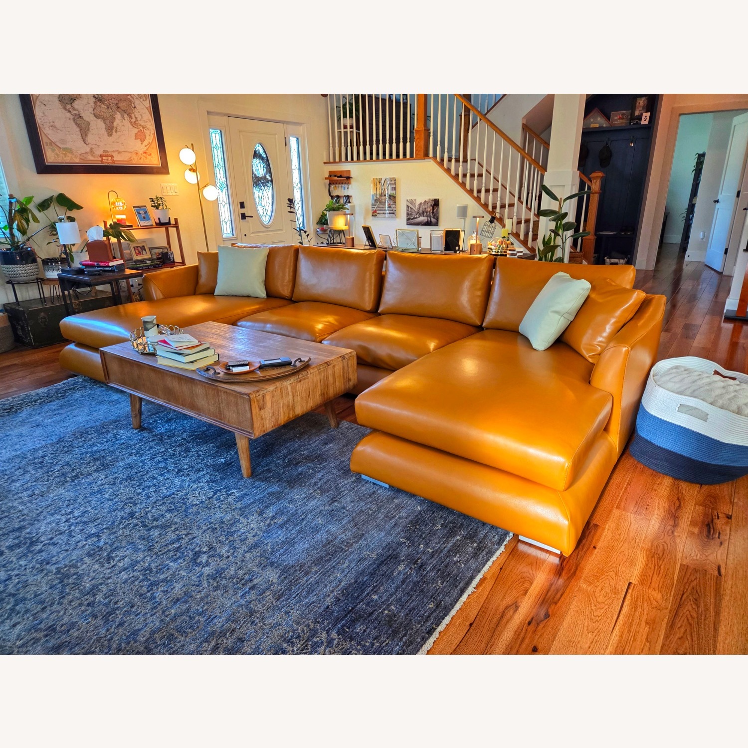Leather 3+ Piece Sectional - image-1