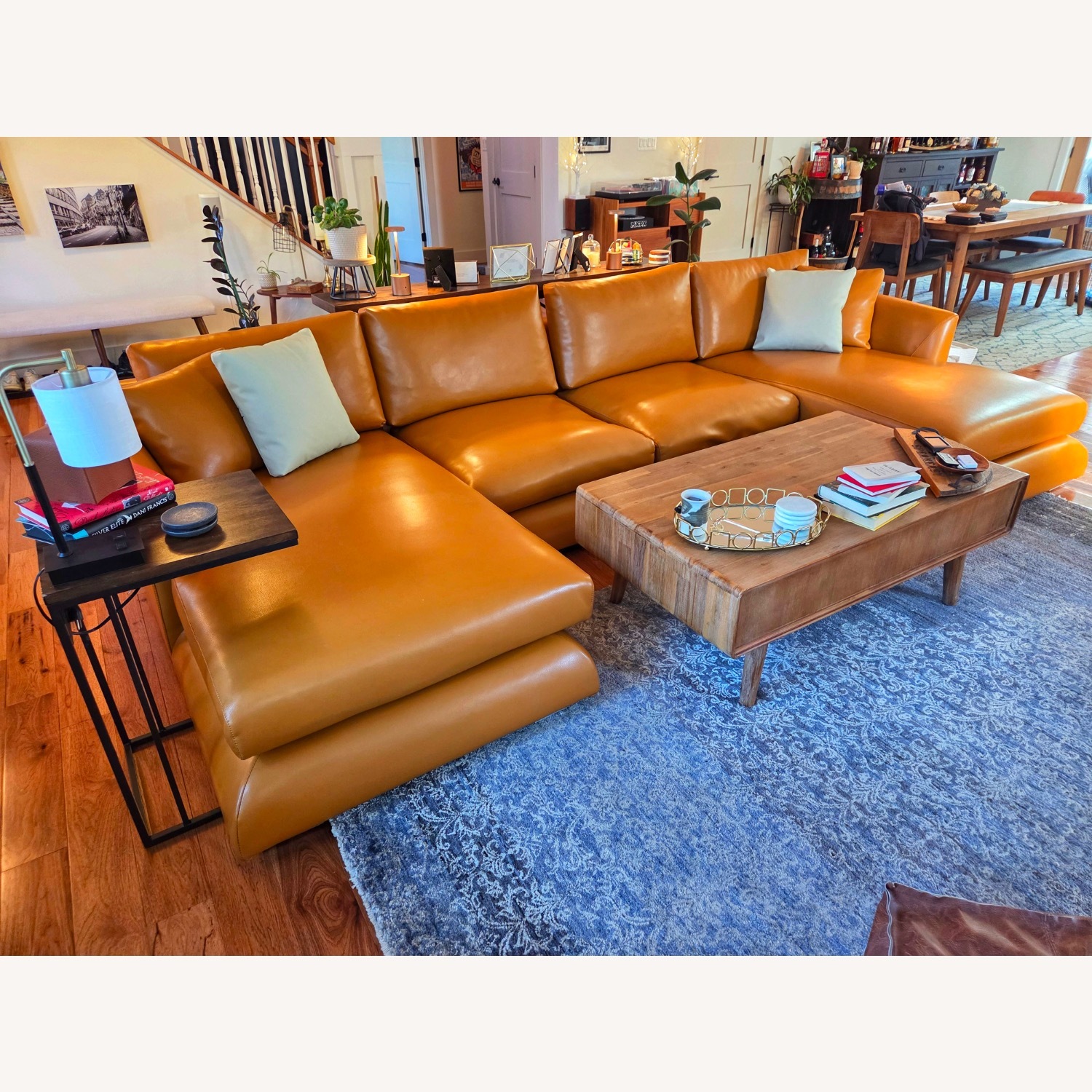 Leather 3+ Piece Sectional - image-2