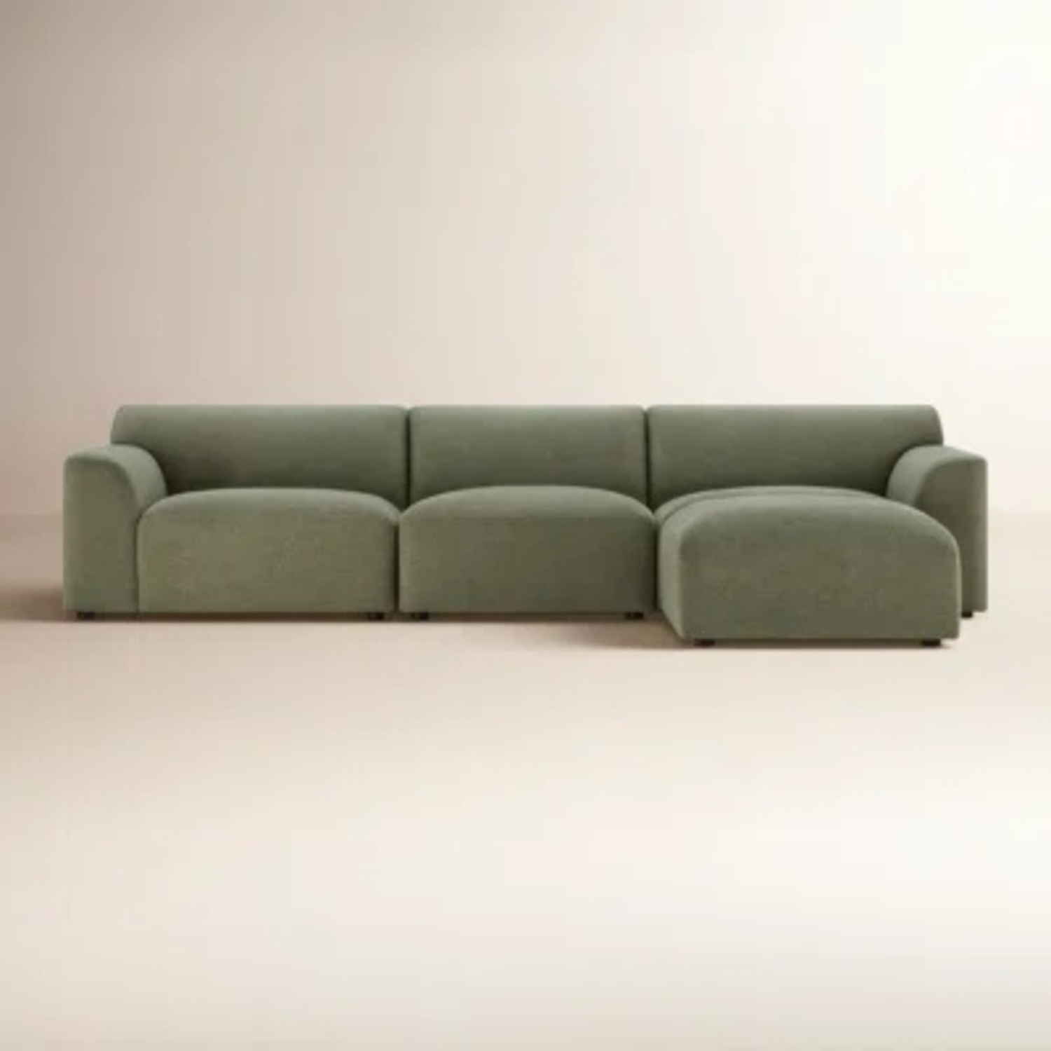 Latitude Run® Green Couch with Chaise - image-4