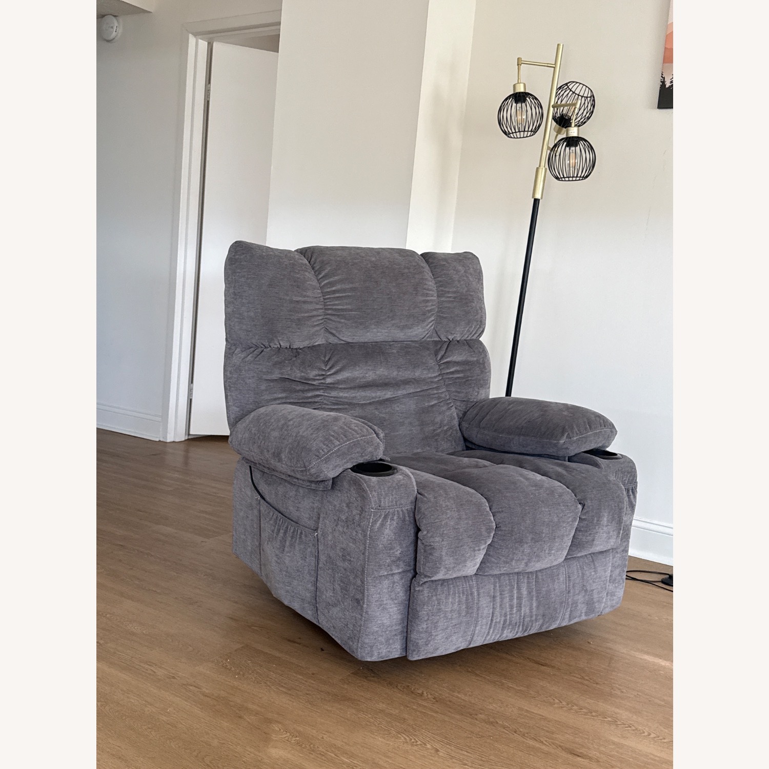 Light Gray Recliner - image-3