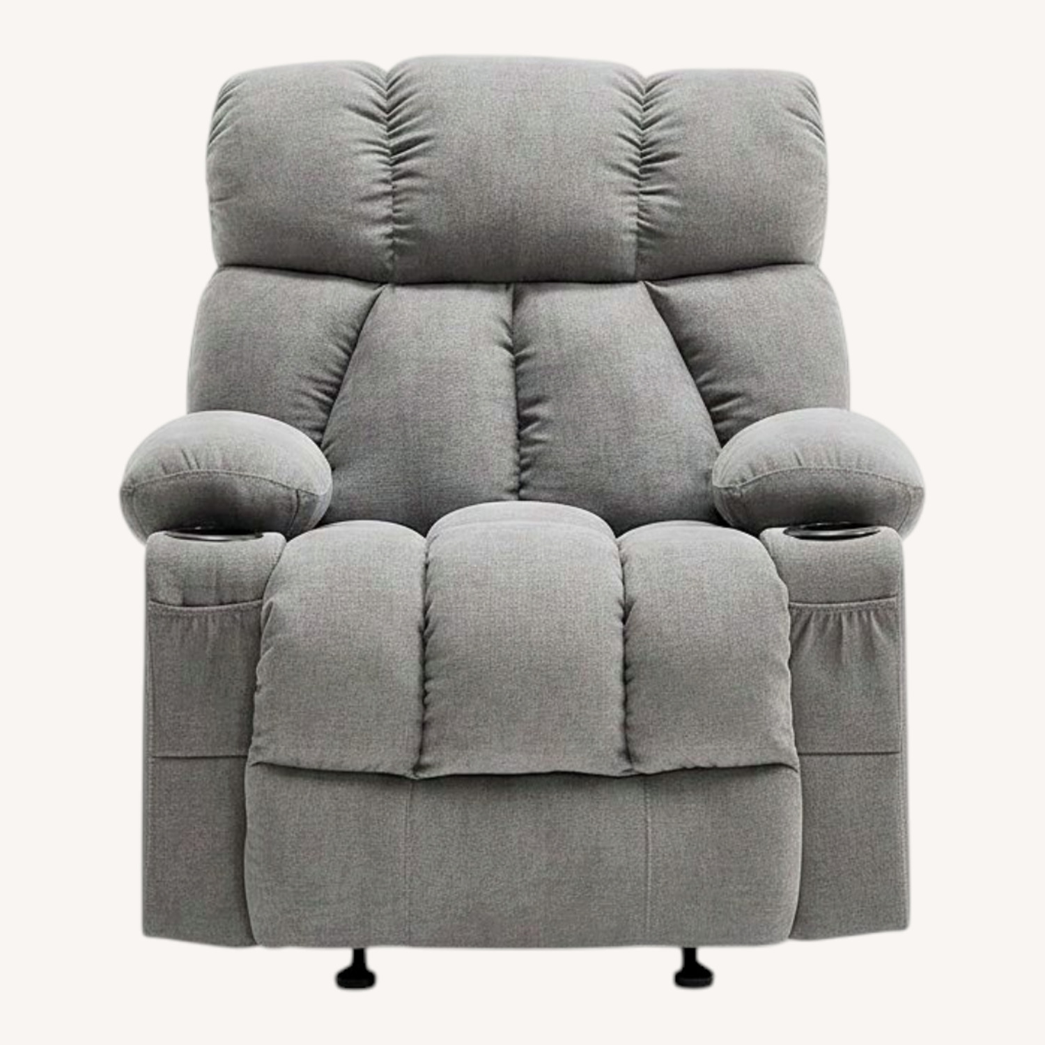 Light Gray Recliner - image-0