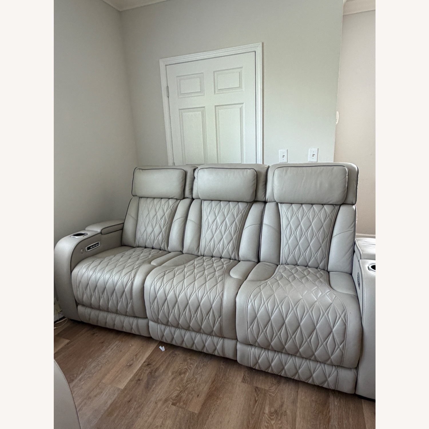 Ashley Furniture Boyington Dual Power Leather Reclining Sofa - image-1