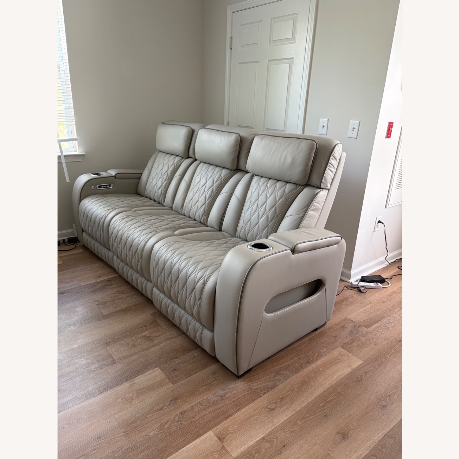 Ashley Furniture Boyington Dual Power Leather Reclining Sofa - image-2