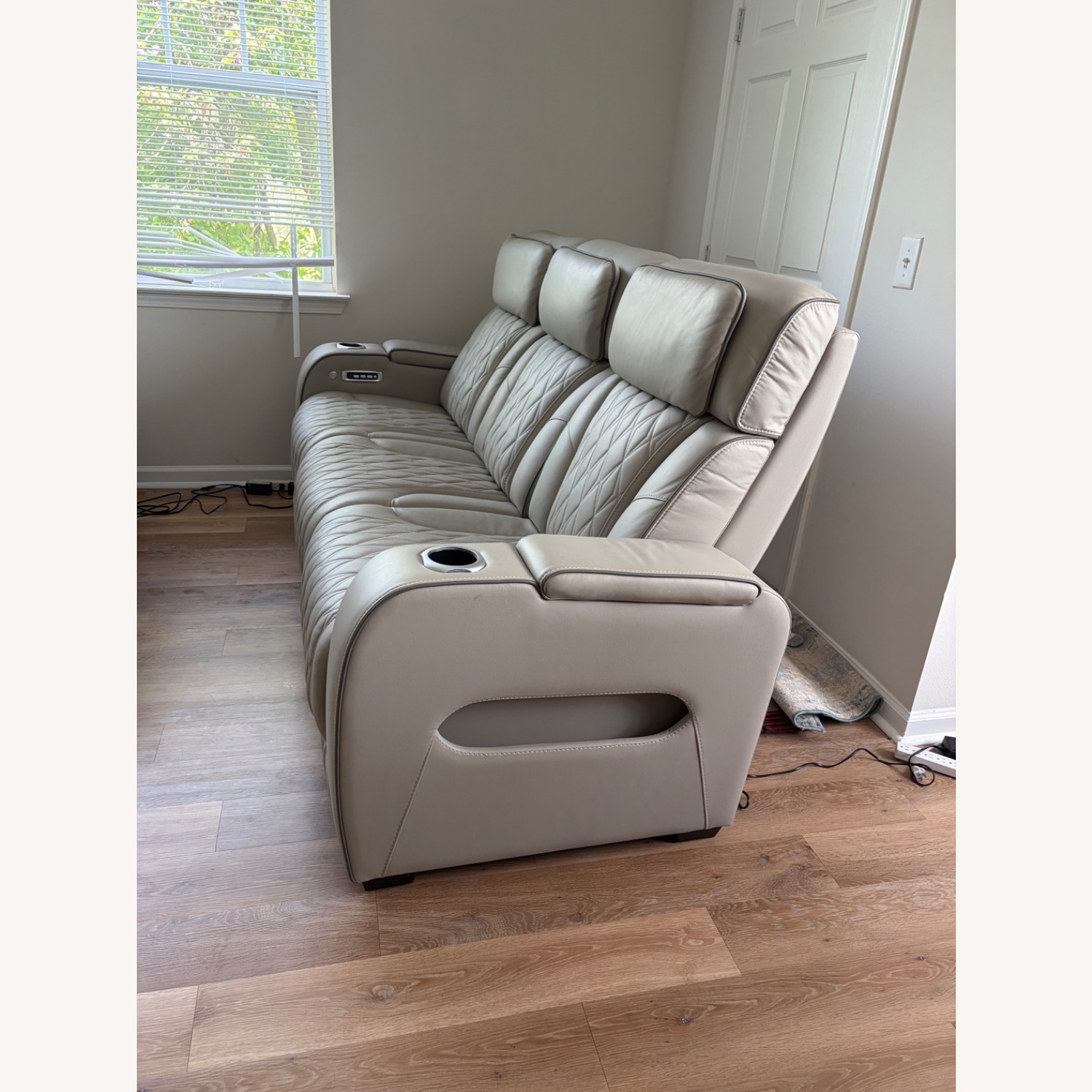 Ashley Furniture Boyington Dual Power Leather Reclining Sofa - image-3