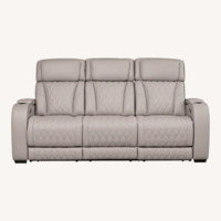 Ashley Furniture Boyington Dual Power Leather Reclining Sofa